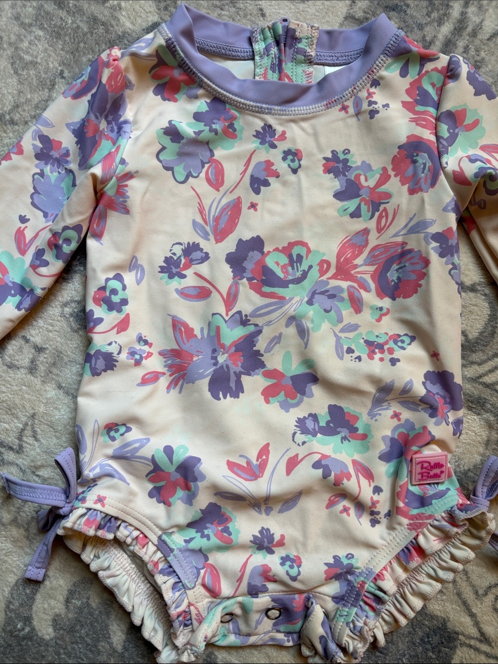 Ruffle Butts Floral One-Piece Swimsuit